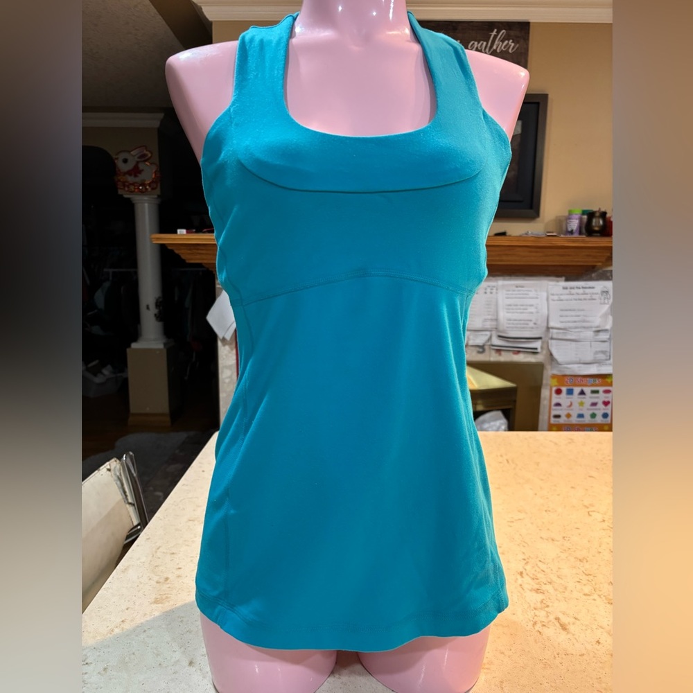 lululemon athletica Teal Racerback Tank Top